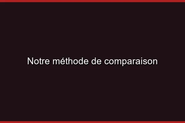 Notre méthode de comparaison